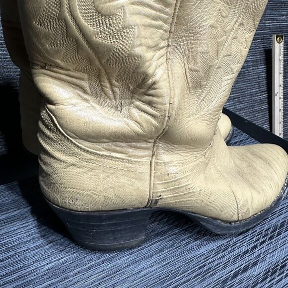 Justin Boots L 4676 Women’s 7.5 B Cream Yellow - Picture 9 of 16